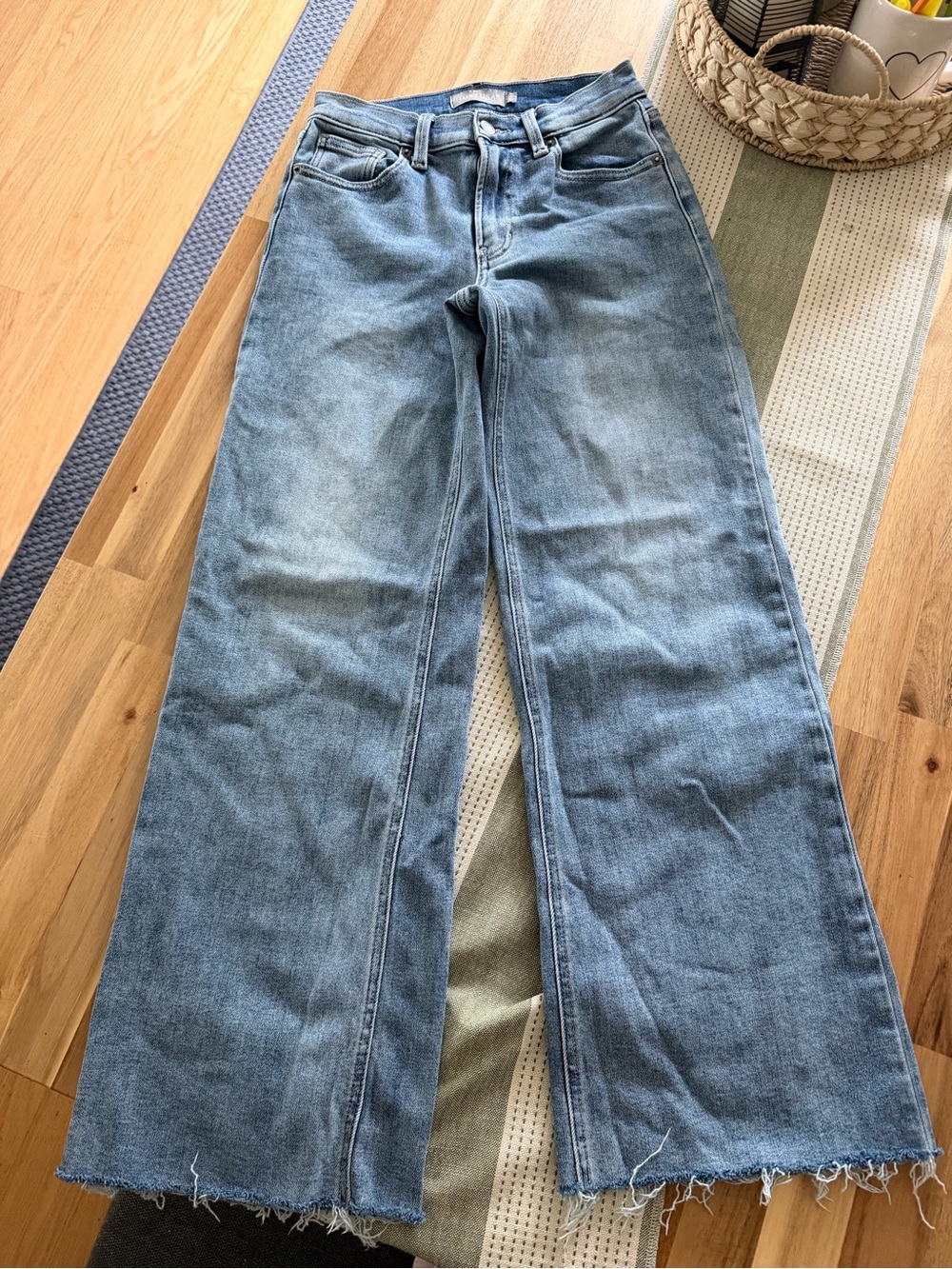 Just USA Light Blue Wide-Leg Flare Jeans